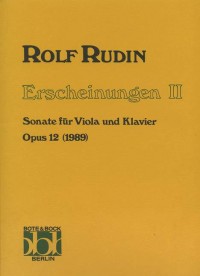 BB 1100127 &bull; RUDIN - Erscheinungen II. Sonate, op. 12 - Partitu
