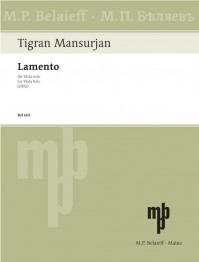 BEL 665 &bull; MANSURIAN - Lamento - Stimme