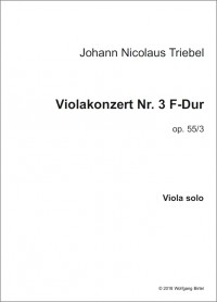 BIR003VA &bull; TRIEBEL - Konzert Nr. 3 - Viola Solostimme