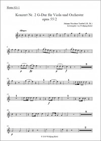 BIR019 &bull; TRIEBEL - Konzert Nr.2 - Orchesterstimme Horn 1
