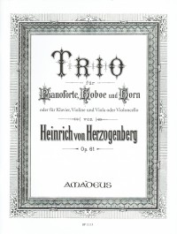 BP 1113 &bull; HERZOGENBERG - Trio in D-dur, op. 61 - Partitur un