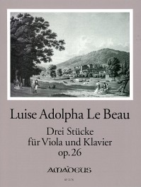 BP 1178 &bull; LE BEAU 3 Stücke op. 26 für Viola und Klavier