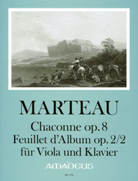 BP 1778 &bull; MARTEAU Chaconne op. 8 + Feuillet d'Album op.2/2