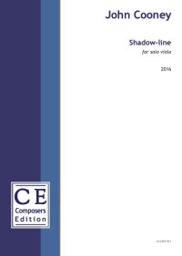 CE-JC2SL1 &bull; COONEY - Shadow-line - Partitur