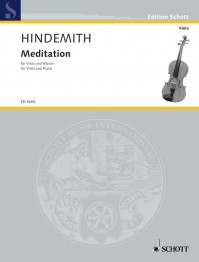 ED 3684 &bull; HINDEMITH - Meditation - Partitur und Stimme