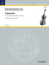 ED 7519 &bull; PENDERECKI - Viola Concerto - Klavierauszug mit So