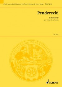 ED 7573 &bull; PENDERECKI - Viola Concerto - Studienpartitur