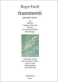 FAE034 • FAEDI - frammenti, pensieri incisi - Partitur
