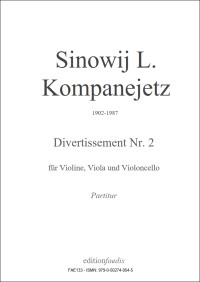 FAE133 • KOMPANEJETZ - Divertissement Nr.2 - Partitur und S
