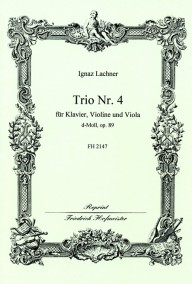 FH 2147 • LACHNER - Trio Nr. 4, d-moll, op. 89 - Partitur un