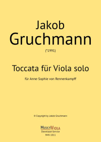 M4V-1011 &bull; GRUCHMANN - Toccata - Stimme