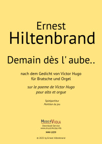 M4V-1039 • HILTENBRAND - Demain dès l' aube.. - Spielpartitur