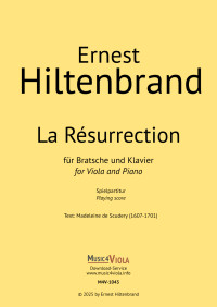 M4V-1043 • HILTENBRAND - La Résurrection - Spielpartitur