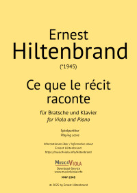 M4V-1048 • HILTENBRAND - Ce que le récit raconte - Partitur