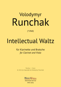 M4V-1056 &bull; RUNCHAK - Intellecual Waltz - Partitur