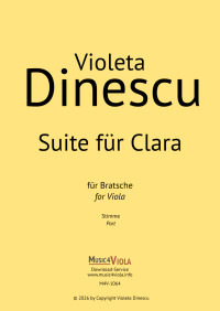 M4V-1064 &bull; DINESCU - Suite für Clara - Bratschenstimme