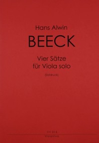 VV 013 &bull; BEECK - Vier Sätze für Viola solo - Erstdruck - St