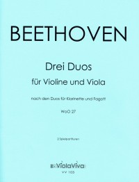 VV 103 • BEETHOVEN - Drei Duette G-dur, C-dur und B-dur - S