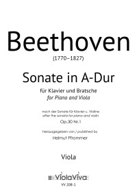 VV 208-1 • BEETHOVEN - Sonate - Bratschenstimme - DOW