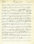 Faksimile / Facsimile of the Violin part